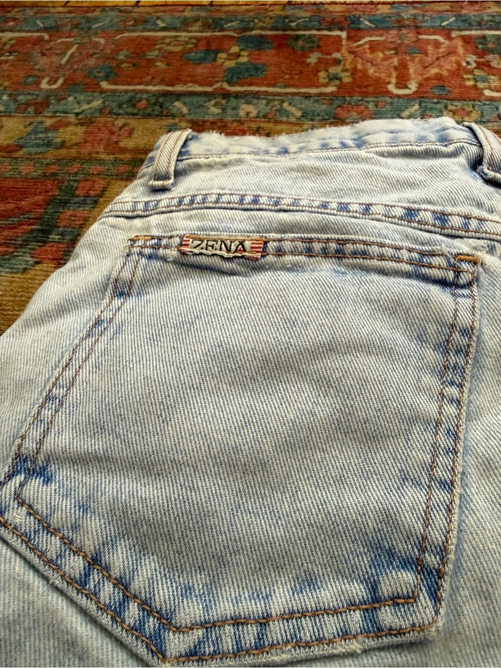 Zena Light Blue High Waisted Jean Shorts